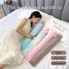 Plush Long Water-Filled PVC Hot Water Bottle for Belly and Waist Warmth