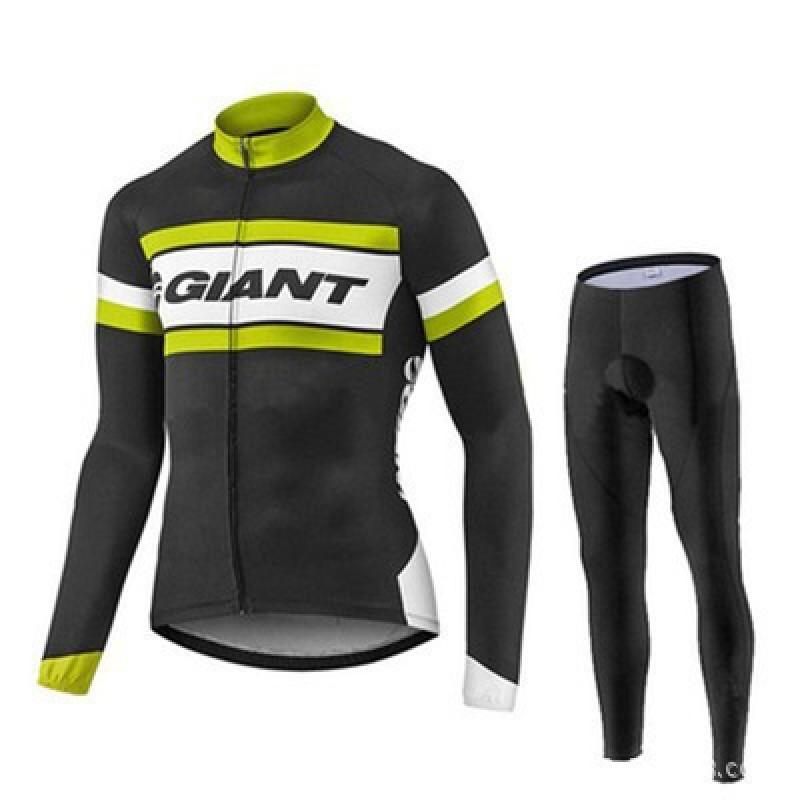 1 Mens Cycling Jersey Pants Set Long Sleeve Breathable Mesh Compression Kit Road Mountain Bike Riding
