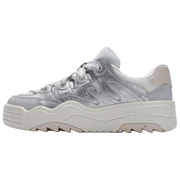 Fila Rosetta Удобные Мягкие Прочные Низкие Кеды для Скейтбординга Женские кроссовки Серебристый F12W521217FSO