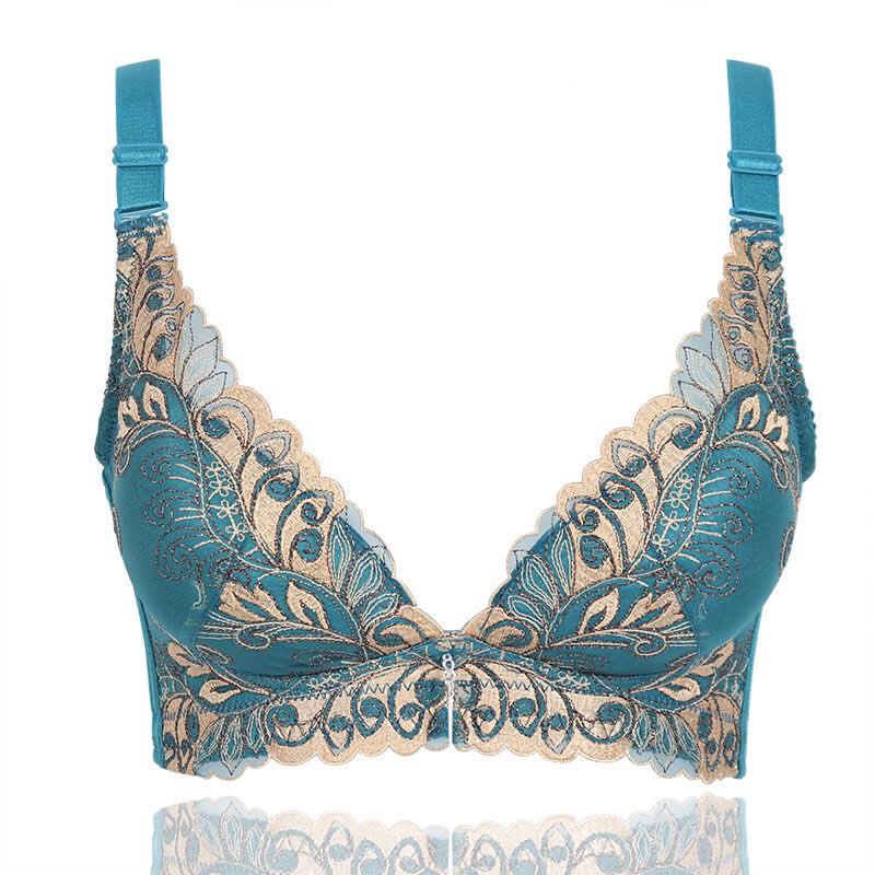 Bras for Women Sexy Lace Bra Push Up Bras Underwire Gather Lingerie Embroidery Underwear Plus Size