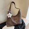 Retro PU Leather Shoulder Bag for Women New Fashion Hobo Bag Vintage Trend Designer Female Handbags Tote Bags MIT