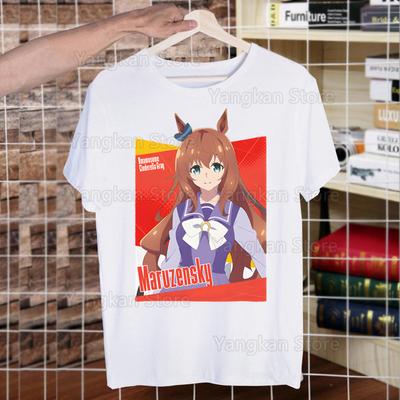 Uma Musume Pretty Derby Умамусуме Мужская футболка с коротким рукавом Повседневные мужские топы Аниме Мультяшная футболка для мужчин Футболка с принтом Женские футболки