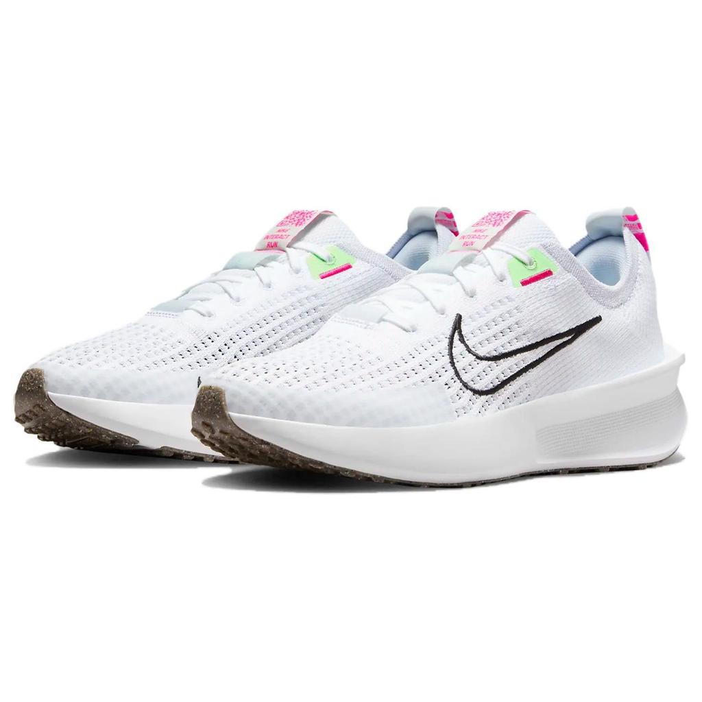 Nike Женские кроссовки Interact Run White Black Green Football-серый Vapor-Green FD2292-102