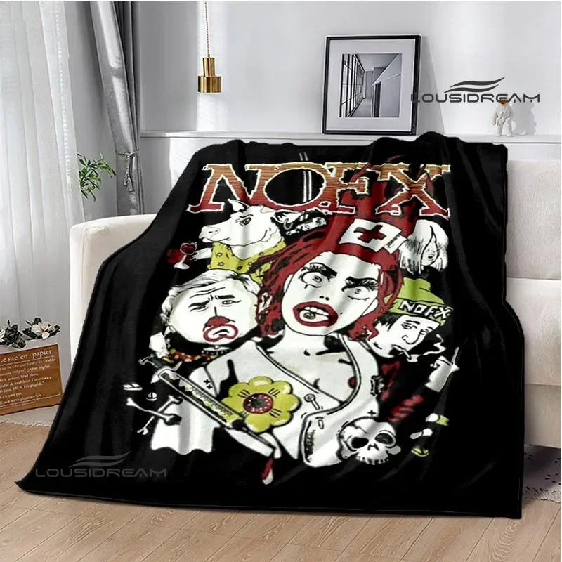Панк-группа N-NOFX Ретро-принт одеяла детское теплое одеяло мягкое и удобное одеяло домашнее дорожное одеяло подарок на день рождения