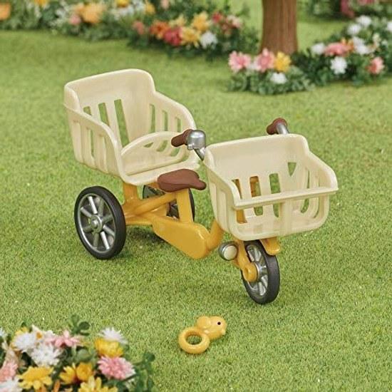Куклы Sylvanian Families Набор мебели Шоколадный Кролик Малыш Мебель DF-13 Мебель Трехместный Велосипед Машина-625