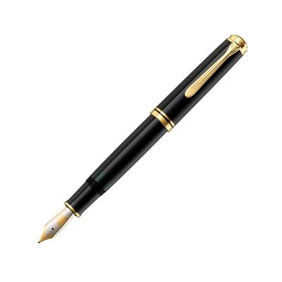 Перьевая ручка Pelikan M Medium Black Souveraine M1000 Обычный импортный продукт