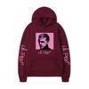 Худи Lil Peep – Унисекс Черная Флисовая Толстовка, Розовый Квадратный Портрет и Рукописный Текст на Рукаве, Уличная Одежда в Стиле Emo Rap