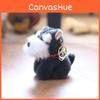 Schnauzer Dog Keychain Plush Doll Super Soft Pp Cotton Stuffed Toy Decor Kids