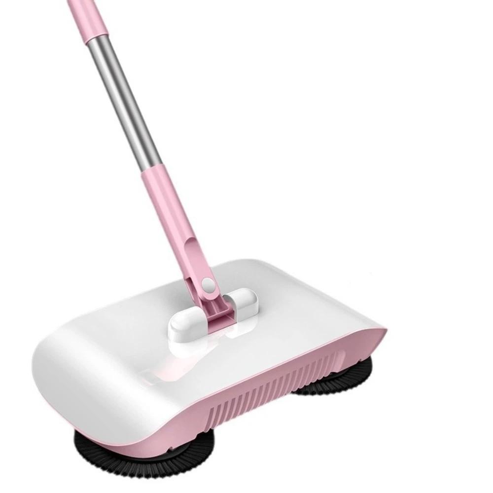 Stainless Steel Handle Vacuum Broom 3-in-1 Design Carpet Sweeper Auto Floor Sweeper Home Cleaning