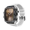Hot Sale Mod Kit for Apple Watch 10 Series 46mm Silicone Watch Band  Stainless Steel Case Smartwatch Replacement Band