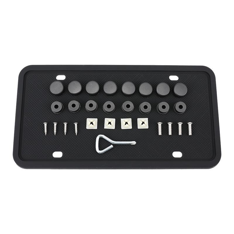 Силиконовая рамка номерного знака GM American Cars черная рамка номерного знака кронштейн антикоррозийные антишумовые всепогодные автозапчасти