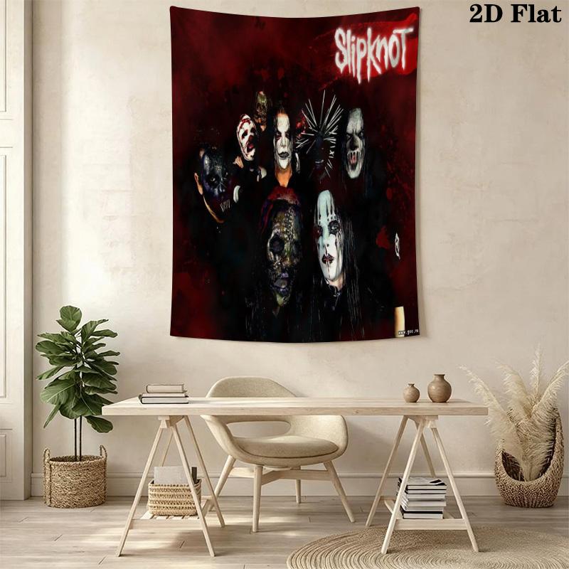 Slipknot Heavy Metal Phenomenon Tapestry Wallmounted Background Cloth Atmospheric Background Cloth Christmas Gift Background Wall Hanging Cloth