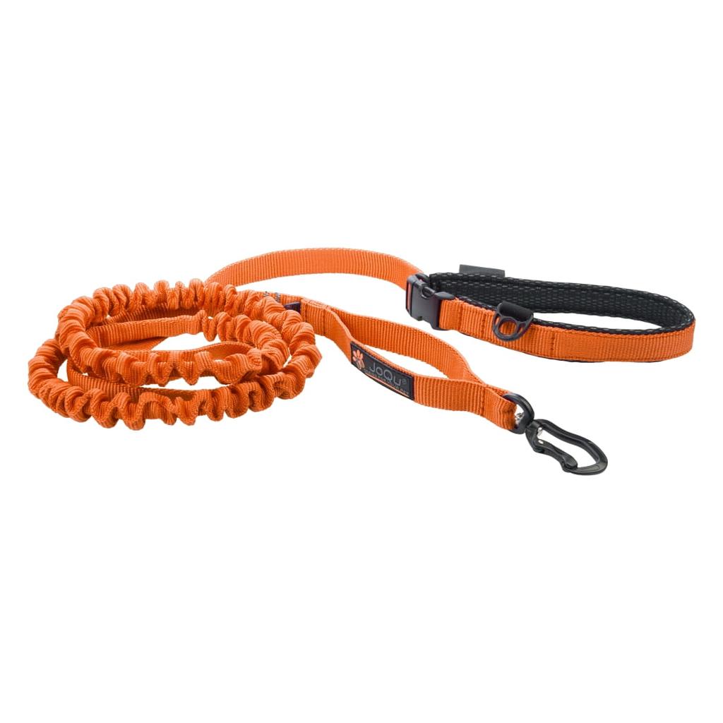 JoQu® Ultra Strong Runners Orange Leash for Small and Medium Dogs with Shock Absorber