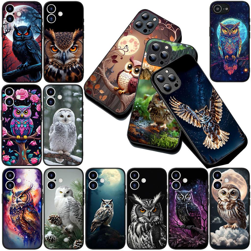 Protective Cover for Samsung Galaxy S24 S25 S23 FE Ultra Plus S7 Edge S25+ S23+ A56 5G Casing Phone Case Cartoon Owl Anime