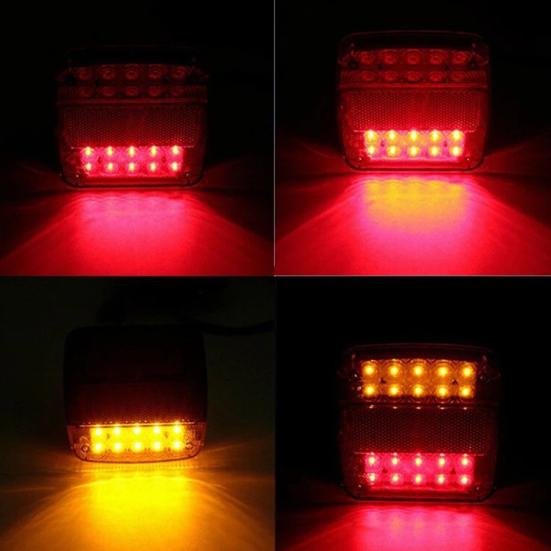 Car LED Tail Lights Wireless Magnetic Trailer Taillight Kit with Lasting Battery Fast Charging Weatherproof Vehicle Lights for Trucks Boats RVs