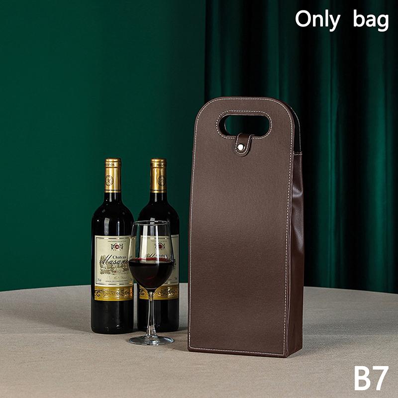 Подарочный пакет для вина, многоразовая кожаная сумка для вина, двухслойная сумка для шампанского, пива, подарочные пакеты для переноски на день рождения, девичник