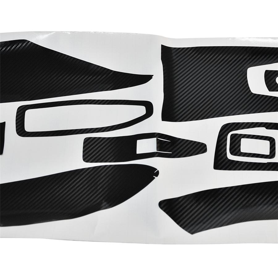 Сделай сам Набор наклеек для отделки салона BMW 3 серии F30 F31, наклейки, стиль «карбоновое волокно»