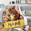 Kapibala Drinks Milk Tea Customize Your Name Blanket Warm Comfortable And Soft Blankets Are Suitable For Home Chairs Office Sofas Sofas Office Camping