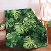 Тропические пальмовые листья Принт Одеяло для дивана-кровати Путешествий Кемпинга Гостиной Офиса Кондиционирующее одеяло для всех сезонов Подарки