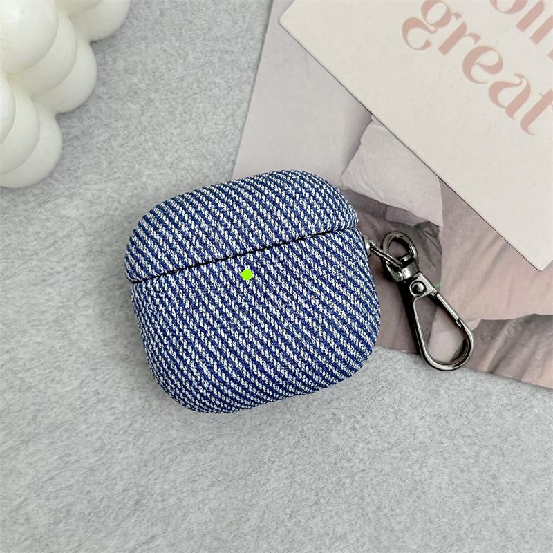 Нишевый полосатый узор ткани подходит для чехла наушников AirPods1 креативный Pro второго поколения противоударный жесткий чехол 1-го поколения новый Pro1