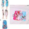 Elegant Children Girls Chinese Cheongsam Dress With Floral Peacock Pattern Sleeveless Summer Wear