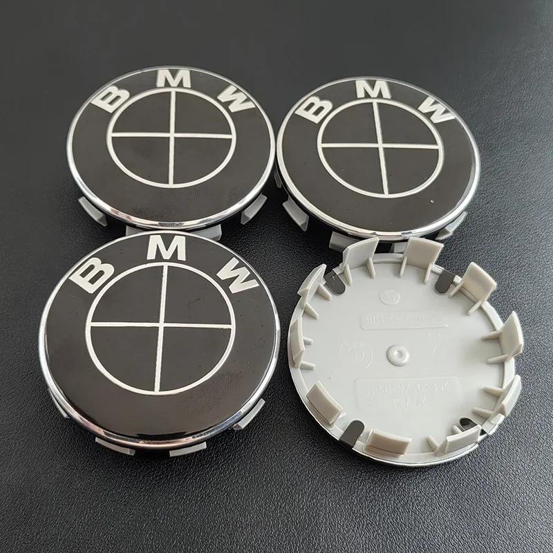 4pcs 56MM 68MM Full Black Badge Car Wheel Center Hup Caps Wheel Cover For BMW E46 E90 E60 E36 F30 F10 F01 X5 X3 E91 G20 G30 E92
