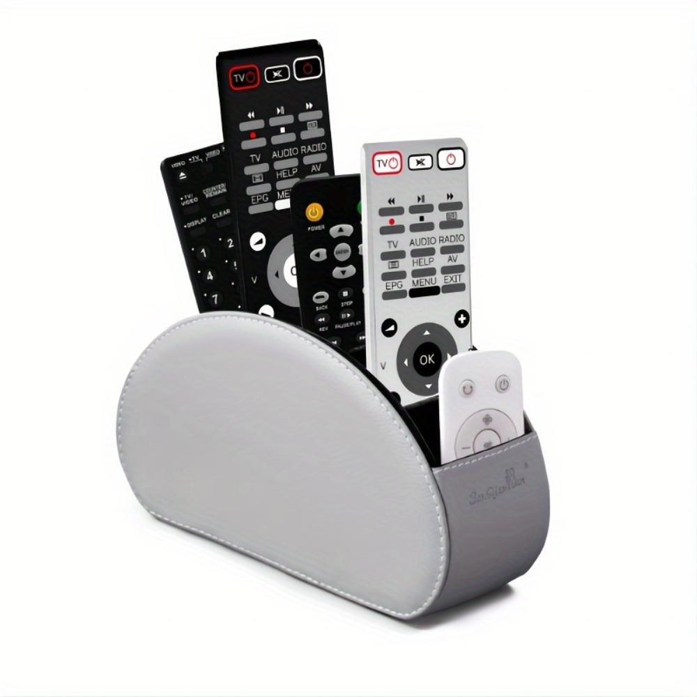 Настольный органайзер из искусственной кожи с 5 сетками, держатель с дистанционным управлением, держатель для телефона и телевизора, настольный ящик для хранения, органайзер для хранения кистей для косметики