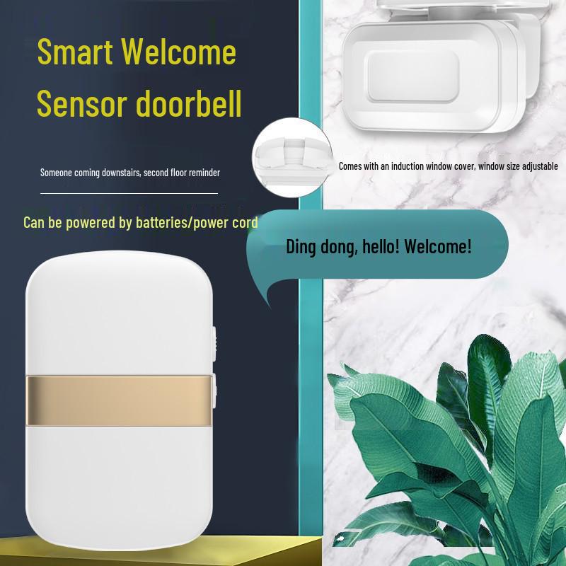 Long-Range Wireless Door Sensor Welcome Chime for Supermarkets and Shops