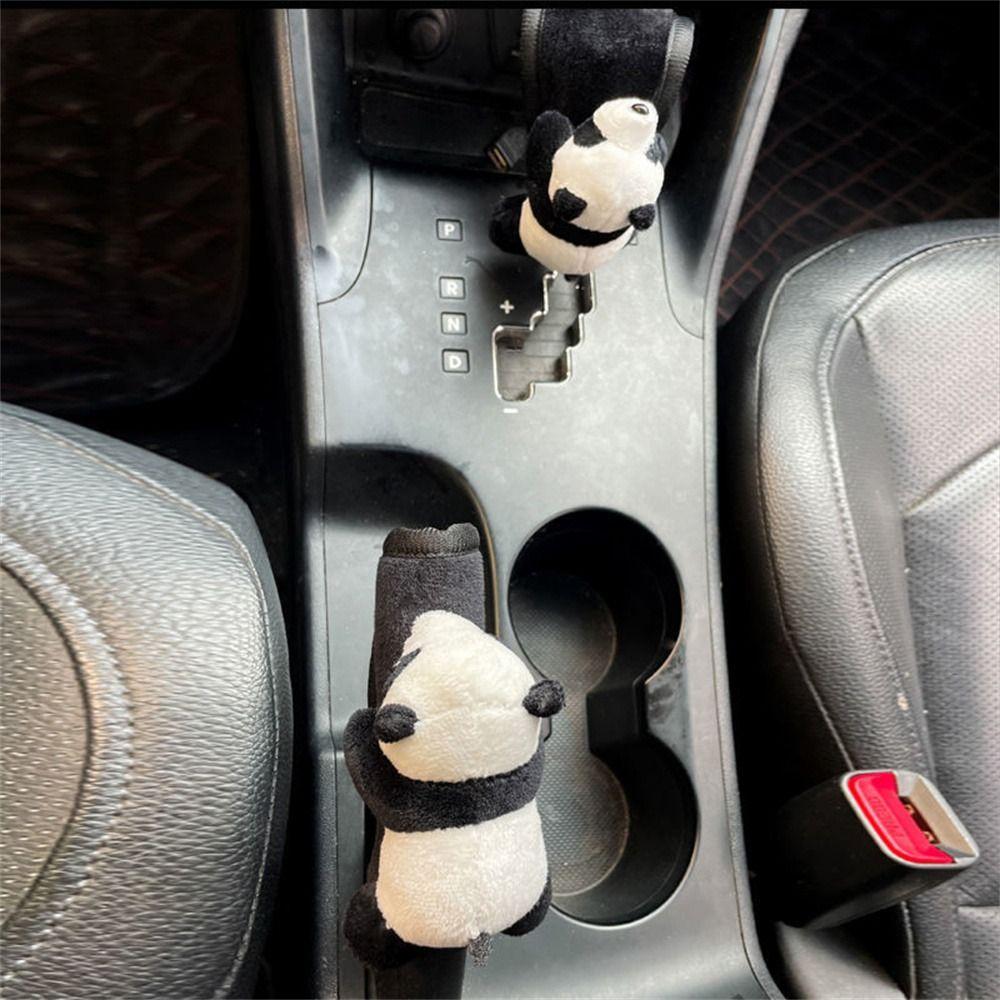 Чехол для автомобиля, чехол для переключения передач, кукла-панда, чехол для зеркала заднего вида, автомобильный Стайлинг