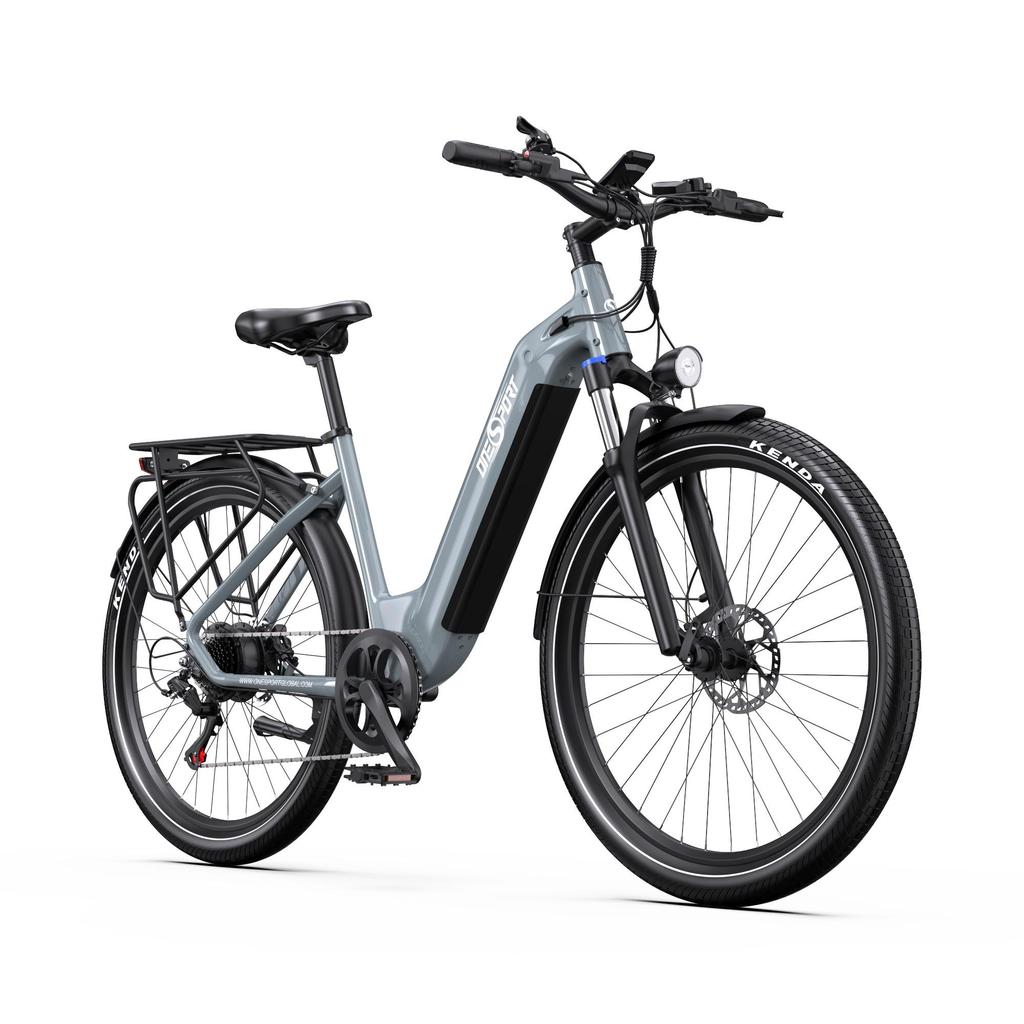 OneSport OT05 27.5-inch Urban Electric Bicycle,Features a 36V 250W motor and offers a maximum pedal-assist range of up to 75 km.