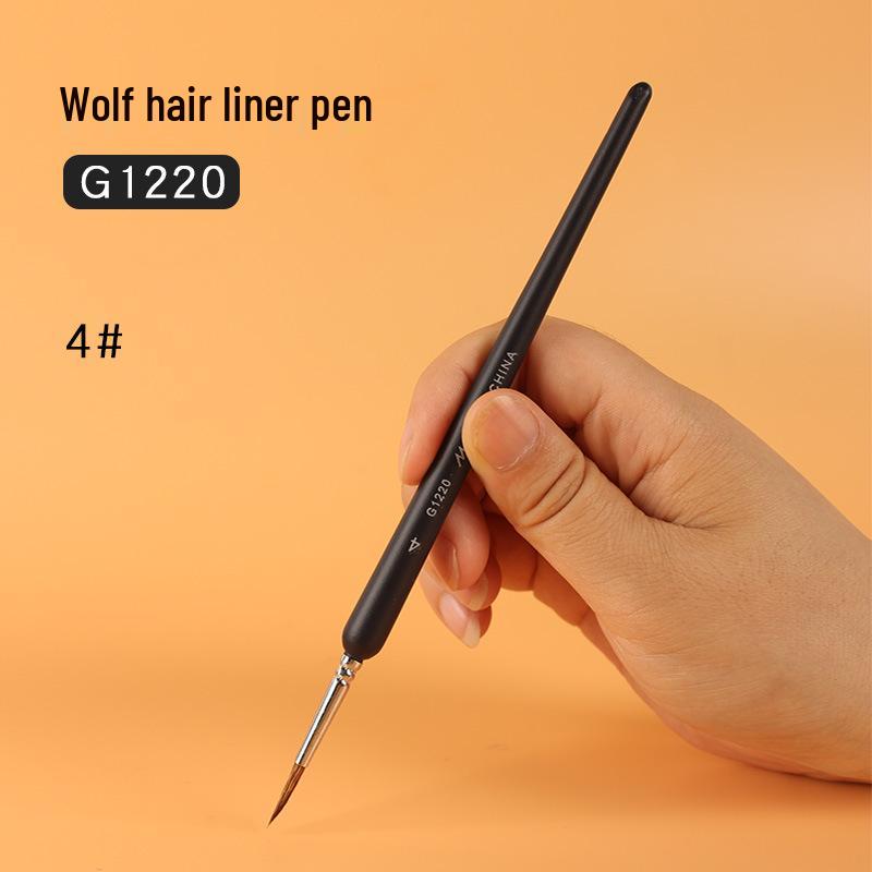 Mali G1220 Wolf Hair Liner Brush for Watercolor, Gouache, Chinese Painting, Nail Art, Oil Painting, and Line Drawing.