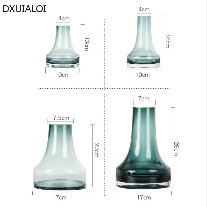 Большая стеклянная ваза в форме башни в скандинавском стиле для гостиной, цветочная композиция, украшения, украшения для дома