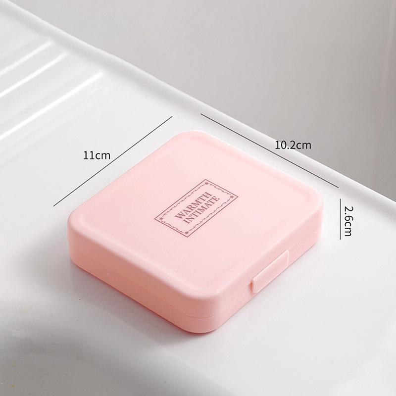 Женская коробка для хранения гигиенических прокладок и тампонов, портативная, водонепроницаемая, пыленепроницаемая, органайзер, простая коробка для гигиенических прокладок с рисунком