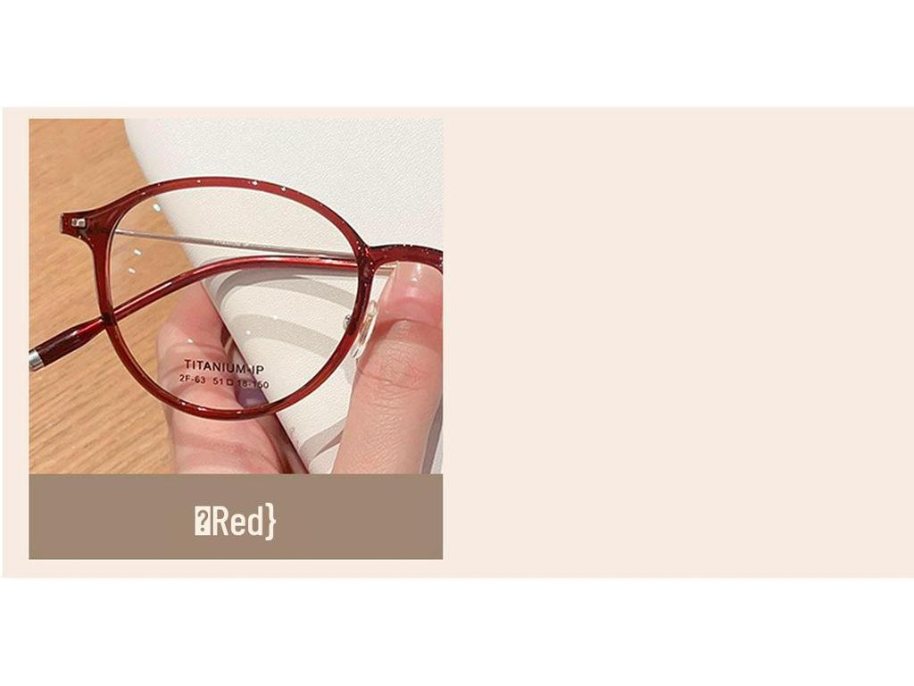 Trendy Retro Titanium Small Round Eyeglass Frame - Ultra-Light & High Prescription Compatible