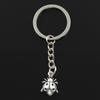 Fashion 30mm Key Ring Metal Key Chain Keychain Jewelry Antique   Plated Ladybug Bug 19x13mm Pendant