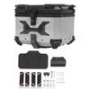 Motorcycle Top Case Aluminum Alloy 45L Waterproofing Theft Proof Motorcycle Rear Top Box Tail Trunk