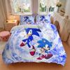 Sonic Adventure Blue Print 3Pcs Bedding Setduvet Cover With 2 Bedropillowcase Home Birthday Gift