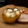 1PCS Brass Gourd Ornament: Open-Top Chinese-Style Brass Feng Shui Gourd—Desktop Wealth-Bringing Carved Feng Shui Decorative Item