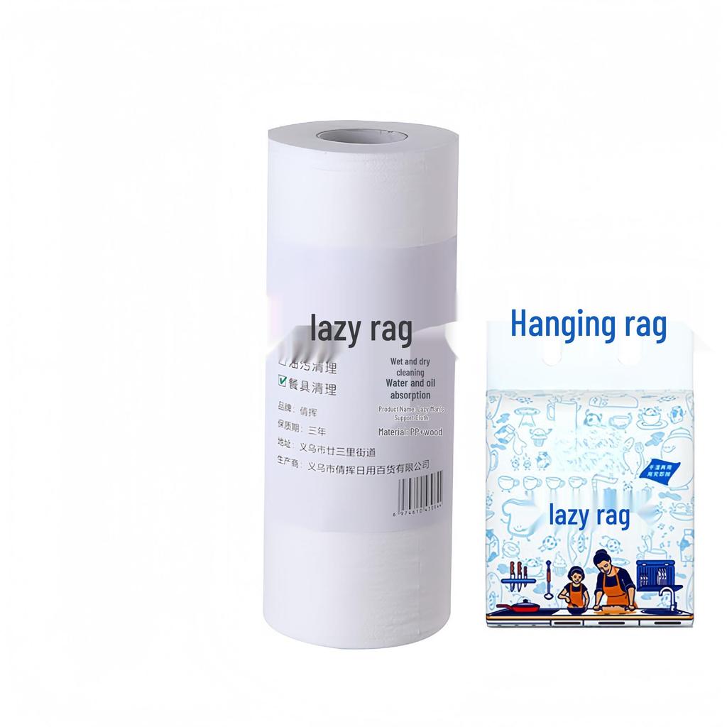Многоразовая одноразовая чистящая тряпка для кухни: Прочный, Не осыпается, Двойное использование для сухой и влажной уборки