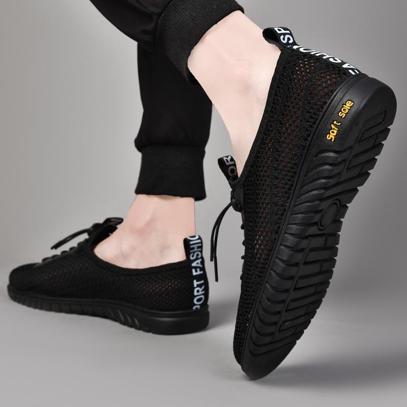 Брендовая мужская повседневная летняя обувь 2024 года, легкая повседневная кожаная обувь для мужчин, удобная для мужчин, обувь для вождения, открытая мужская обувь