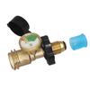 GasTank Adapter Converts POL Tanks Service Valve To QCC/Type1 Gases Cylinder Connector with