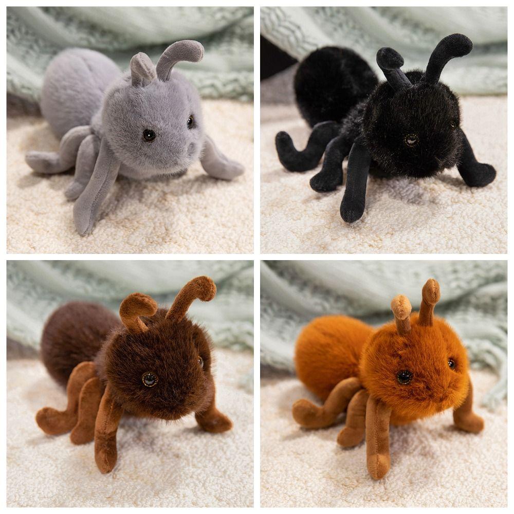 Fluffy Baby Hippo Plush Doll Stuffed Hippo&Ant Plush Pillow Lilttle Ant Plush Toys Children