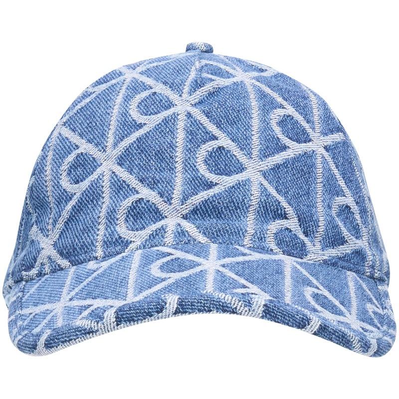 Calvin Klein Trendy casual old flower jacquard all over printed curved brim cotton baseball cap men and women same style couple style 4D5116G-YBN