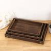 Rectangle Wooden Storage Trays Coffee Tea Tray Serving Table Plate Hotel Dessert Dinner Tea Food Tableware Serving Tray