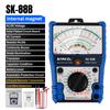 SNAKOL Pointer Analog Multimeter AC DC Volt Current Resistance Capacitance Transistor Tester Multi Meter Full Protection