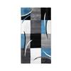 Blue Abstract Pattern Living Room Rug 80x150