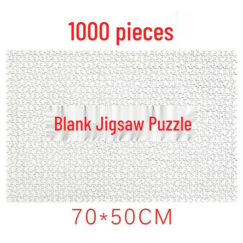 DIY Puzzle с УФ-печатью и Сублимационной Печатью - 1000, 500, 300 Деталей Прямоугольная Бумага для Теплопередачи
