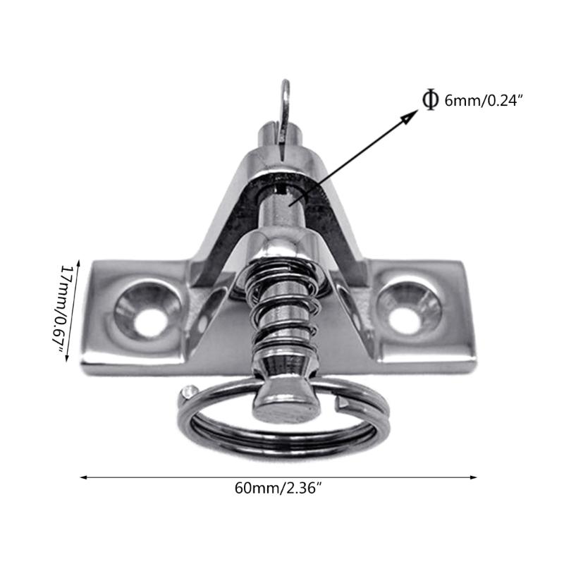 Палубный шарнир Bimini Top 90° из нержавеющей стали 316 для палубного морского плоского монтажа