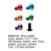 12 шт. Прочные болты ротора тормоза велосипеда T25 M5x10 мм из легированной стали, разноцветные винты для диска для дорожного горного велосипеда