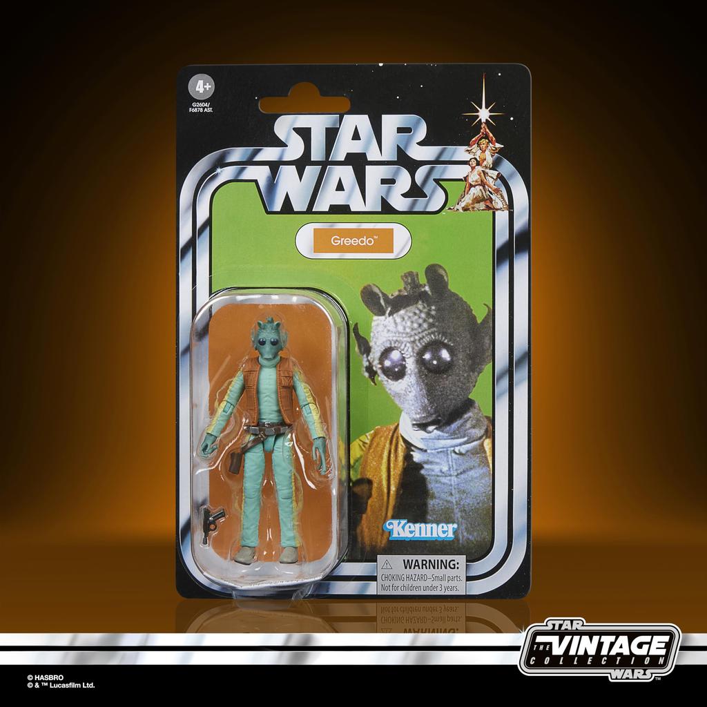 Hasbro STAR WARS Vintage Collection Star Wars: A New Hope (Episode IV) Greedo Premium 3.75-inch Collectible Action Figure G2604 (Authentic)